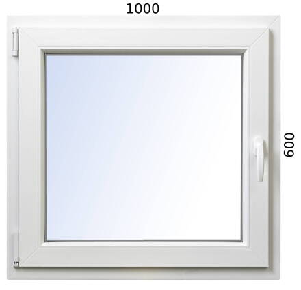Plastové okno 1000x600 OS ľavé ALUPLAST - Trojsklo