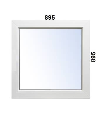 Plastové okno 895x895 FIX - neotváracie ALUPLAST