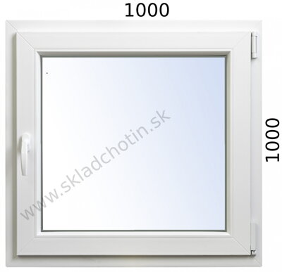 Plastové okno 1000x1000 OS profil Avantgarde 7000 