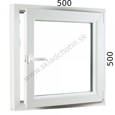 Plastové okno 500x500 OS profil Avantgarde 7000