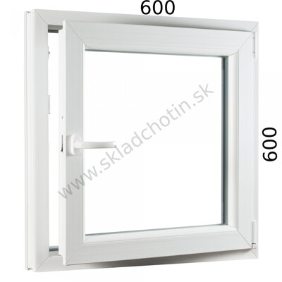 Plastové okno 600x600 OS profil Avantgarde 7000