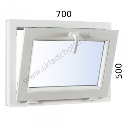Plastové okno 700x500 S profil Avantgarde 7000 
