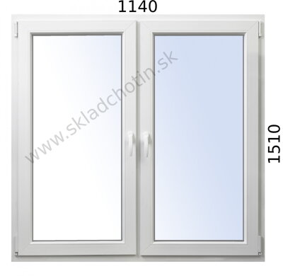 Plastové okno 1140x1510 O+OS profil Avantgarde 7000