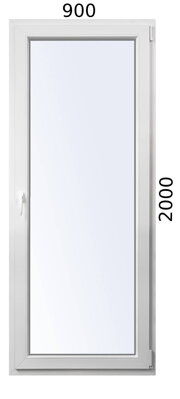 Balkónové dvere 900x2000 OS pravé Avantgarde 7000