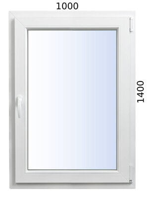 Plastové okno 1000x1400 OS profil Avantgarde 7000 