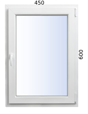 Plastové okno 450x600 len otváracie profil Avantgarde 7000