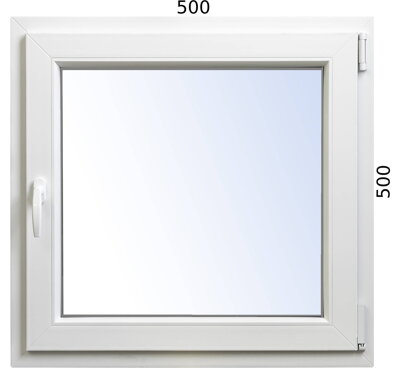 Plastové okno 500x500 OS profil Avantgarde 7000 pravé