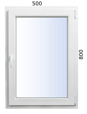 Plastové okno 500x800 OS profil Avantgarde 7000 pravé