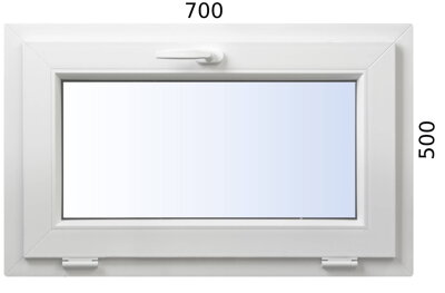 Plastové okno 700x500 S profil Avantgarde 7000 