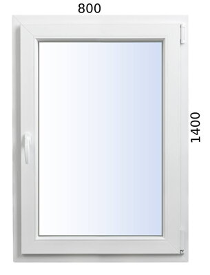Plastové okno 800x1400 OS profil Avantgarde 7000 