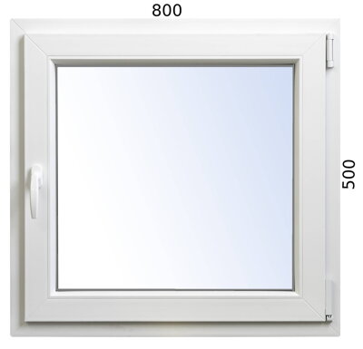 Plastové okno 800x500 OS pravé profil Avantgarde 7000 