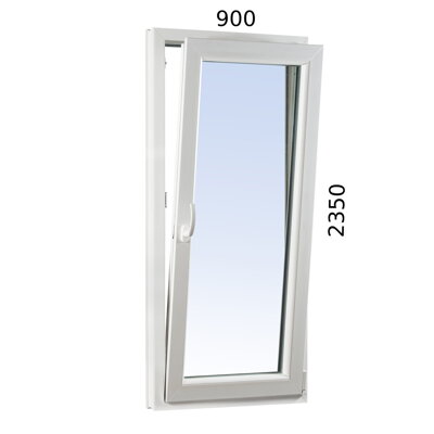 Plastové balkónové dvere 900x2350 OS Gealan S8000