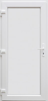Plastové vchodové dvere Plné - 1000x2000 ľavé jednostranný zlatý dub
