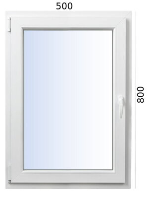 Plastové okno 500x800 OS profil Avantgarde 7000 ľavé 