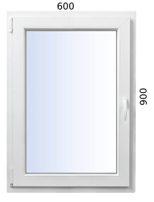 Plastové okno 600x900 OS profil Avantgarde 7000  ľavé 