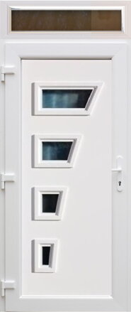 Plastové vchodové dvere jednokrídlové Diamant s horným svetlíkom FIX