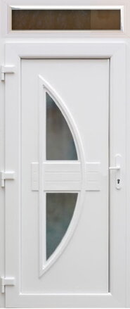 Plastové vchodové dvere jednokrídlové Dill s horným svetlíkom FIX