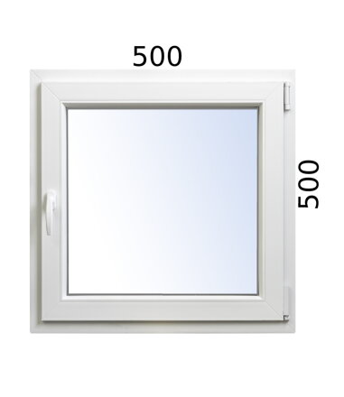 Plastové okno 500x500 OS pravé