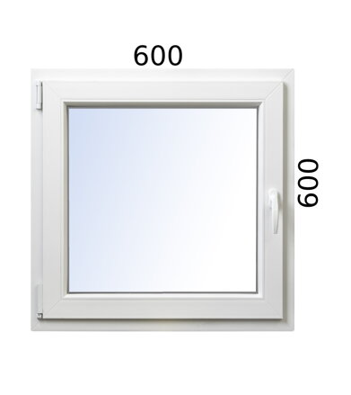 Plastové okno 600x600 OS ľavé