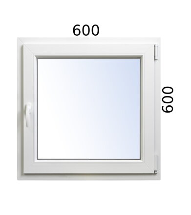 Plastové okno 600x600 OS pravé ALUPLAST