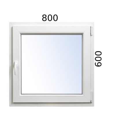 Plastové okno 800x600 OS pravé ALUPLAST