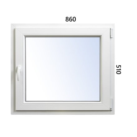 Plastové okno 860x510 OS pravé ALUPLAST