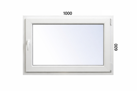 Plastové okno 1000x600 OS ALUPLAST 7000 - Trojsklo