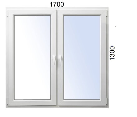 Plastové okno 1700x1300 O+OS ALUPLAST 