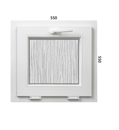 Plastové okno 550x550 S - ALUPLAST 4000 - dubová kôra