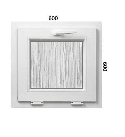 Plastové okno 600x600 S - ALUPLAST 4000 - dubová kôra