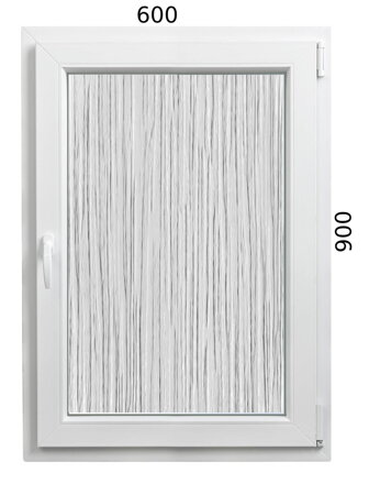 Plastové okno 600x900 OS ALUPLAST 4000 - dubová kôra