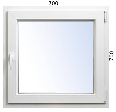 Plastové okno 700x700 OS pravé ALUPLAST - Trojsklo