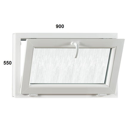Plastové okno 900x550 S - ALUPLAST - Dubová kôra