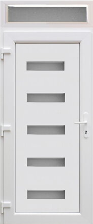 Plastové vchodové dvere jednokrídlové Modern1 s horným svetlíkom FIX