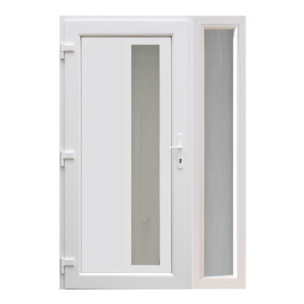 Plastové vchodové dvere jednokrídlové Modern2 s bočným svetlíkom FIX