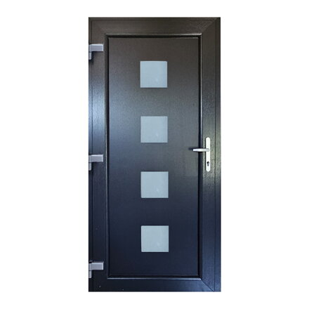 Plastové vchodové dvere Modern 3 antracit