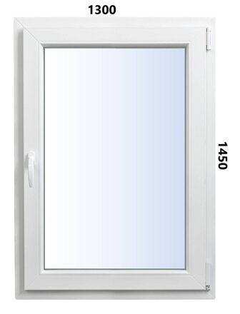 Plastové okno 1300x1450 OS pravé ALUPLAST