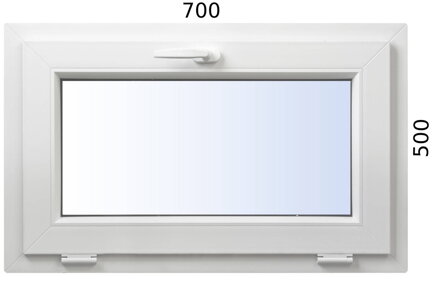 Plastové okno 700x500 lave  - WDS 6S