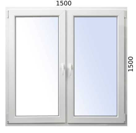 Plastové okno 1500x1500 O+OS 