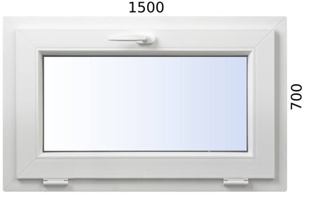 Plastové okno 1500x700 S - ALUPLAST