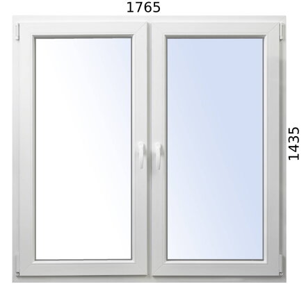 Plastové okno 1765x1435 O+OS