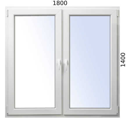Plastové okno 1800x1400 O+OS