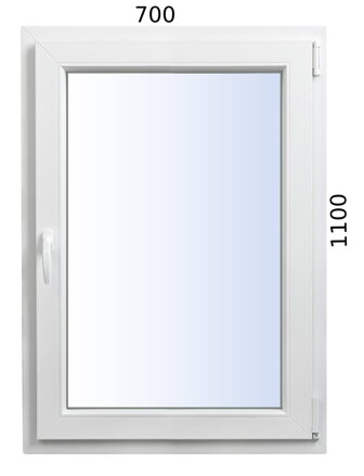 Plastové okno 700x1100 OS pravé ALUPLAST
