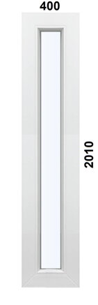 Plastové okno 400x2010 FIX - sklo dubová kôra 