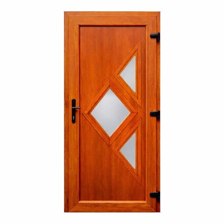 Plastové vchodové dveře Iron oboustranný zlatý dub