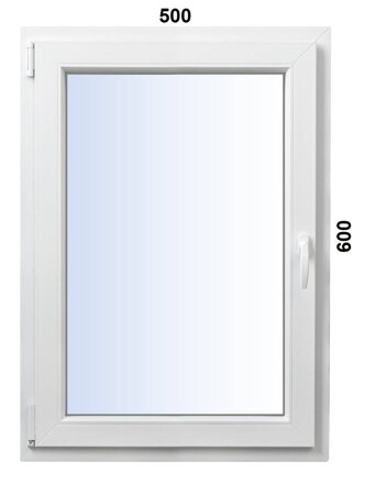 Plastové okno 500x600 OS ľavé