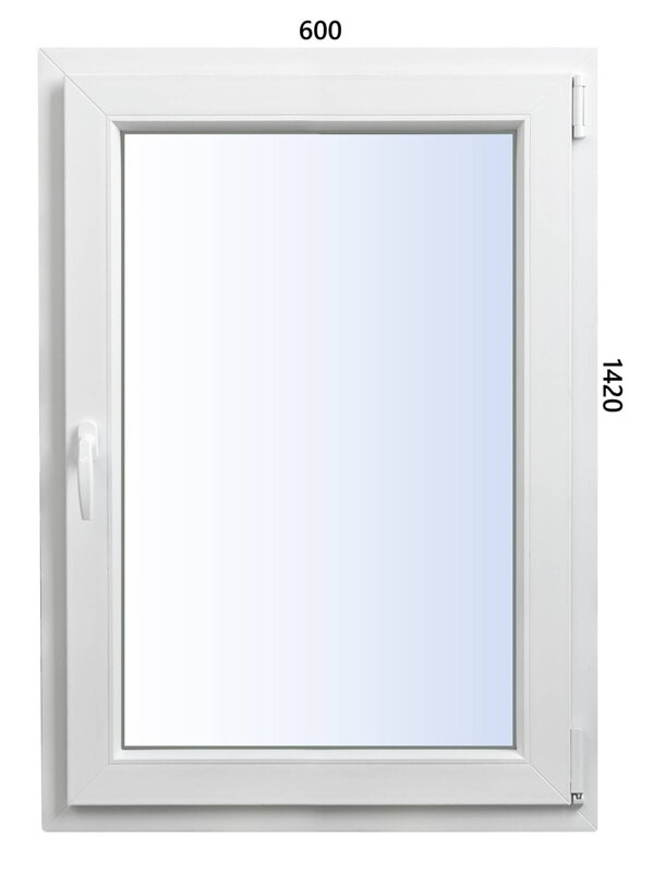 Plastové okno 600x1420 OS pravé ALUPLAST