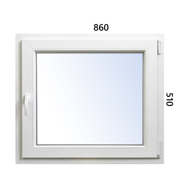 Plastové okno 860x510 OS pravé ALUPLAST