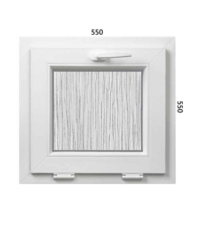 Plastové okno 550x550 S - ALUPLAST 4000 - dubová kôra