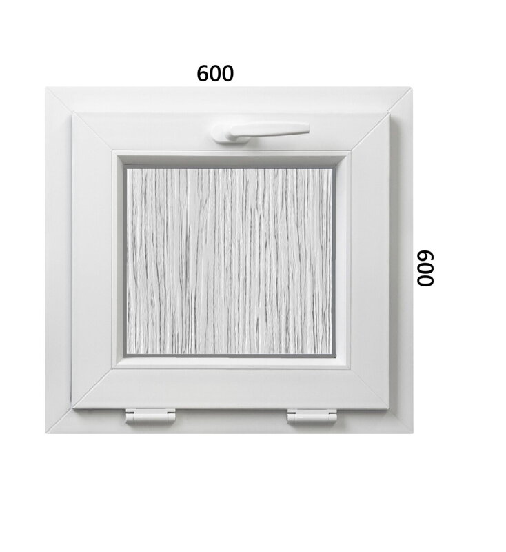 Plastové okno 600x600 S - ALUPLAST 4000 - dubová kôra